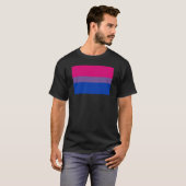 T-shirt Drapeau de la fierté bisexuelle (Devant entier)