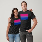 T-shirt Drapeau de la fierté bisexuelle (Unisexe)