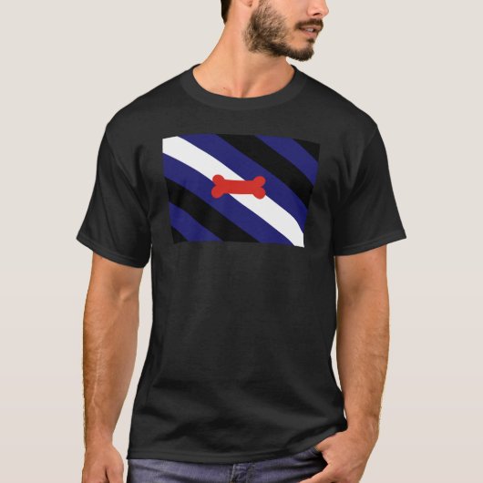 T-shirt Drapeau de la fierté de jeu de chiot (Devant)