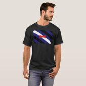 T-shirt Drapeau de la fierté de jeu de chiot (Devant entier)