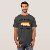 T-shirt Drapeau De La Fierté De L'Ours Enregistrer Un Chev (Devant entier)