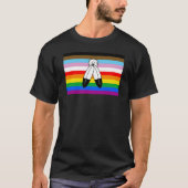 T-shirt Drapeau de la Fierté de Progrès LGBTQ+ (Devant)