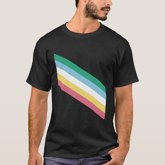 T-shirt Drapeau de la fierté d'invalidité (Devant)