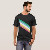 T-shirt Drapeau de la fierté d'invalidité (Devant entier)