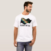 T-shirt Drapeau de la fierté du handicap Différent Pas moi (Devant entier)