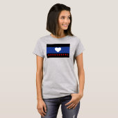 T-shirt Drapeau de la fierté du pied (Devant entier)