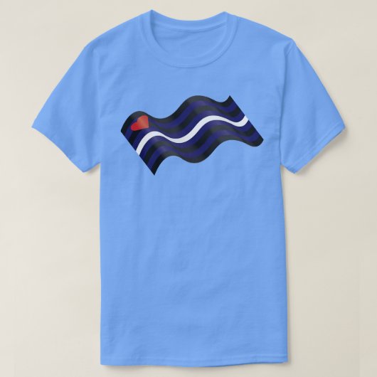 T-shirt Drapeau de la Fierté en cuir (Design devant)