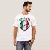 T-shirt Drapeau de la fierté italienne (Devant entier)