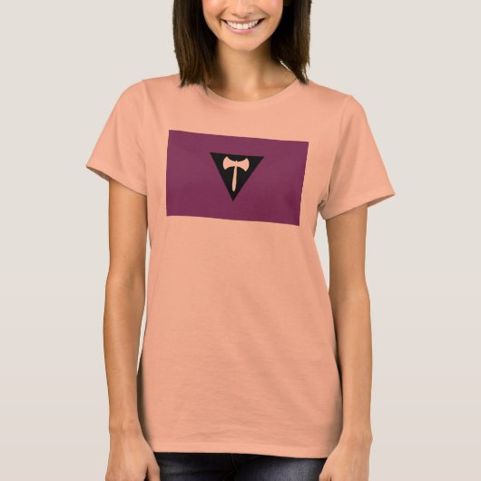 T-shirt Drapeau de la fierté lesbienne (Devant)