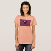 T-shirt Drapeau de la fierté lesbienne (Devant entier)