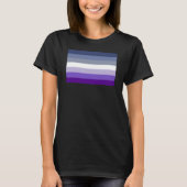 T-shirt Drapeau de la fierté lesbienne (Bouton) (Devant)