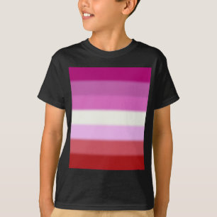 T-shirt Drapeau de la Fierté lesbienne tombée