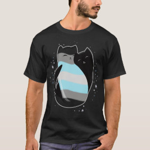 T-shirt Drapeau de la Fierté LGBT de Demiboy Cat