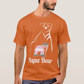 T-shirt Drapeau de la fierté LGBT Demigirl Papa Bear