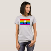 T-shirt Drapeau de la fierté LGBTQ+ (Devant entier)