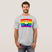 T-shirt Drapeau de la fierté LGBTQ+ (Devant entier)