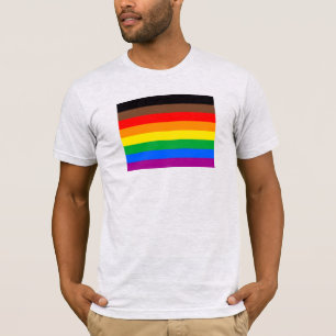 T-shirt Drapeau de la fierté LGBTQ (8 bandes)