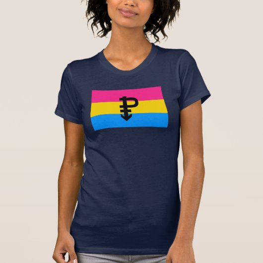 T-shirt Drapeau de la fierté Pansexual (Devant)