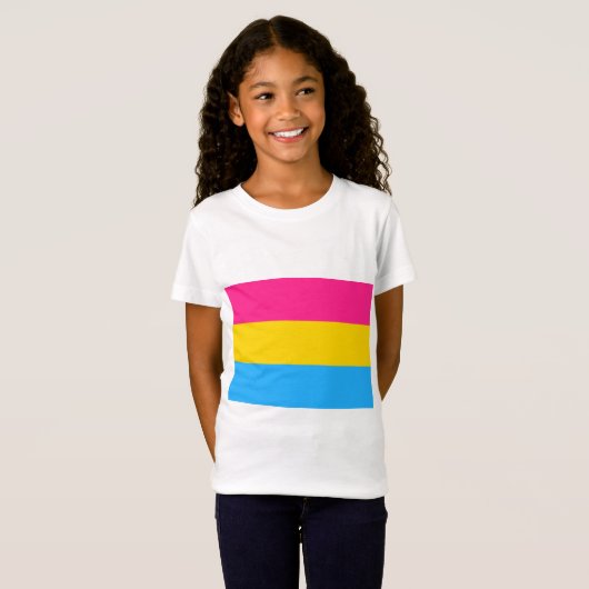 T-Shirt Drapeau de la fierté Pansexual (Devant entier)