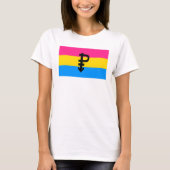 T-shirt Drapeau de la fierté Pansexual (Devant)