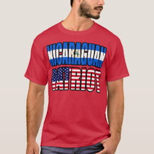 T-shirt Drapeau de la fierté patriotique nicaraguayenne