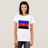 T-shirt Drapeau de la Fierté polyamérale (Devant entier)