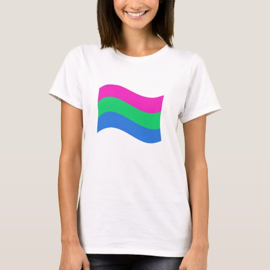 T-shirt Drapeau de la fierté polysexuelle (Devant)