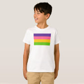 T-shirt Drapeau de la fierté sapphique (Devant entier)
