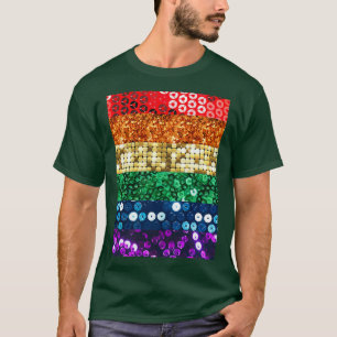 T-shirt drapeau de la fierté séquentielle