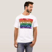 T-shirt drapeau de la fierté séquentielle (Devant entier)