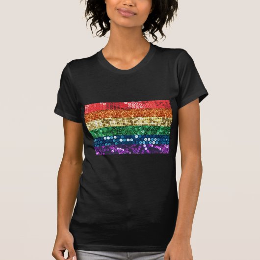 T-shirt drapeau de la fierté séquentielle (Devant)