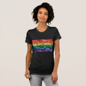 T-shirt drapeau de la fierté séquentielle (Devant entier)