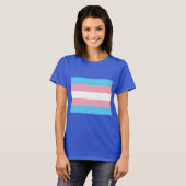 T-shirt Drapeau de la fierté transgenre - LGBT Rainbow (Devant entier)
