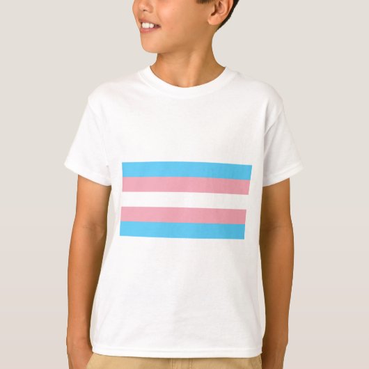 T-shirt Drapeau de la fierté transgenre - LGBT Transarc-en (Devant)