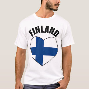 T-shirt Drapeau de la Finlande