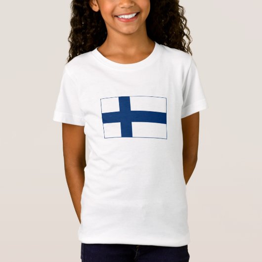 T-Shirt Drapeau de la Finlande (Devant)