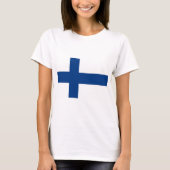 T-shirt Drapeau de la Finlande (Devant)