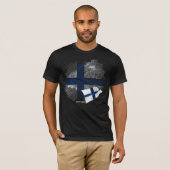 T-shirt Drapeau de la Finlande (Devant entier)
