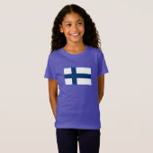 T-Shirt Drapeau de la Finlande (Devant entier)
