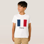 T-shirt Drapeau de la France (Devant entier)