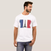 T-shirt Drapeau de la France (Devant entier)