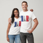 T-shirt Drapeau de la France (Unisexe)