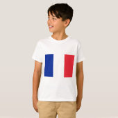 T-shirt Drapeau de la France; Drapeau français, Drapeau de (Devant entier)
