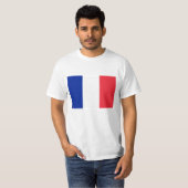 T-shirt Drapeau de la France Drapeau tricolore français (Devant entier)