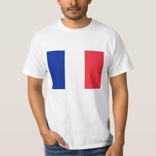 T-shirt Drapeau de la France Drapeau tricolore français (Devant)