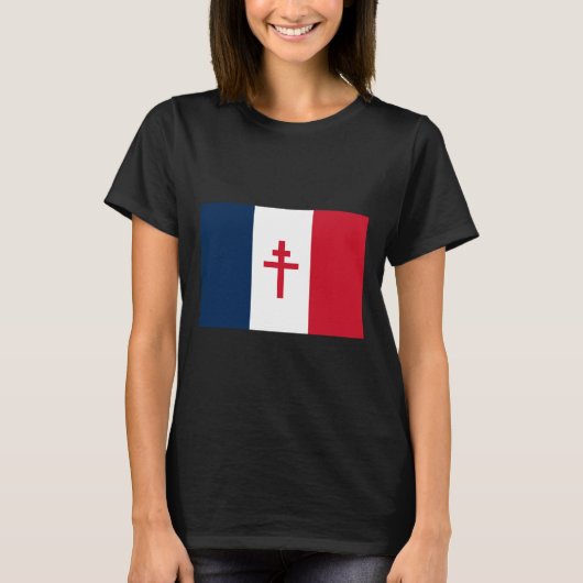T-shirt Drapeau de la France libre (Devant)