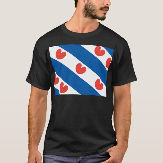T-shirt Drapeau de la Frise (Devant)
