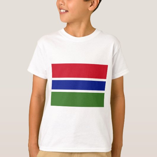 T-shirt Drapeau de la Gambie (Devant)