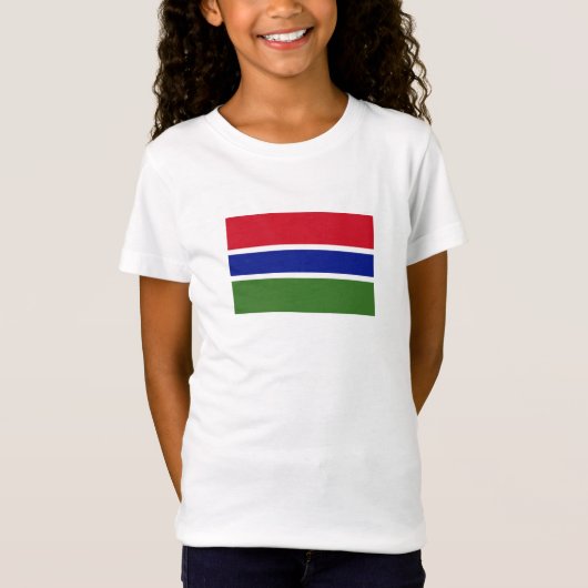T-Shirt Drapeau de la Gambie (Devant)