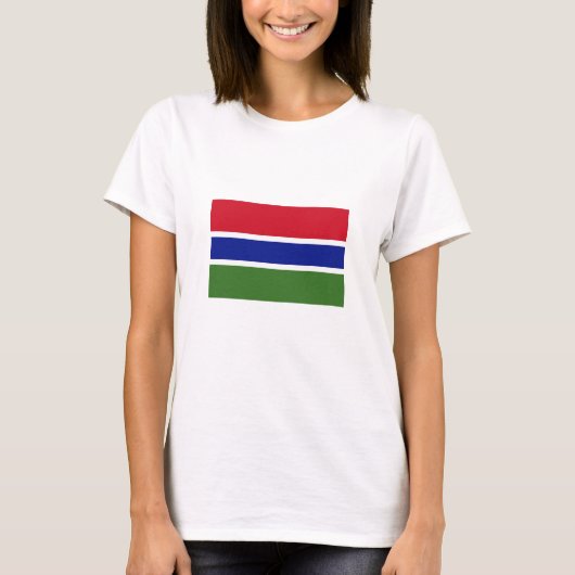 T-shirt Drapeau de la Gambie (Devant)
